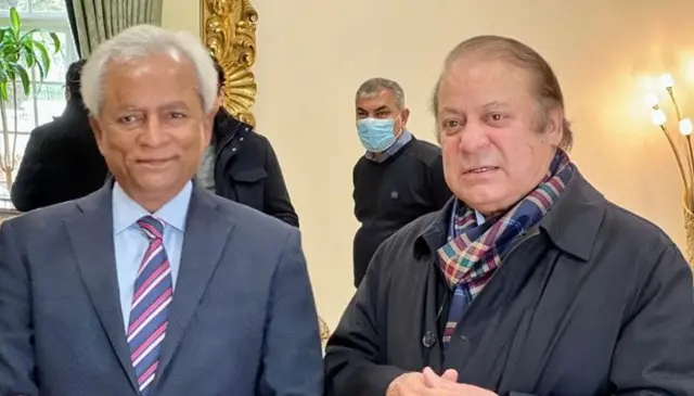 Nawaz Sharif and Nehal Hashmi