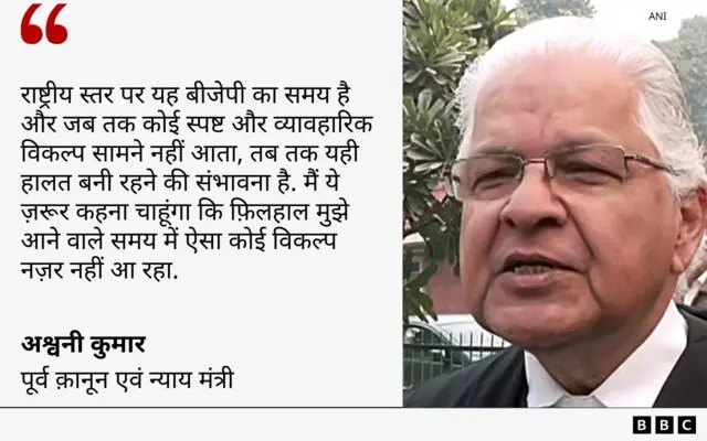 यूपीए सरकार के दौरान क़ानून एवं न्याय मंत्री रहे अश्वनी कुमार