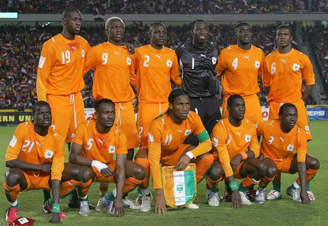L'équipe de Cote d'Ivoire finaliste de la CAN 2006