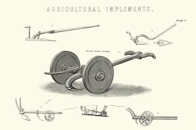 Arado de la antigua Roma