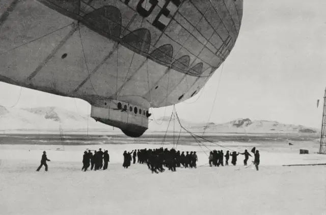 如"诺奇号"一类的飞艇曾被用来探索冰天雪地的北极。