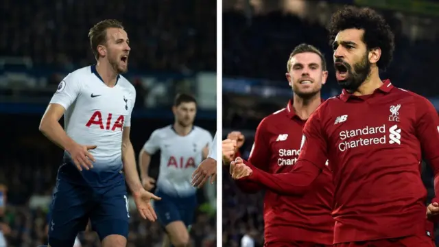 Harry Kane ati MOhamed Salah