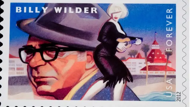 Выпущенная почтой США в 2012 году почтовая марка в честь Билли Уайлдера