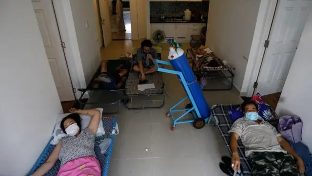 Bệnh nhân Covid-19 tại Bệnh viện dã chiến số 6, Thành phố Hồ Chí Minh