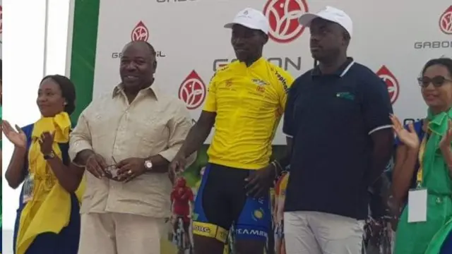 Areruya ari kumwe na prezida wa Gabon Ali Bongo Odimba (Uwa kabiri i bubamfu)