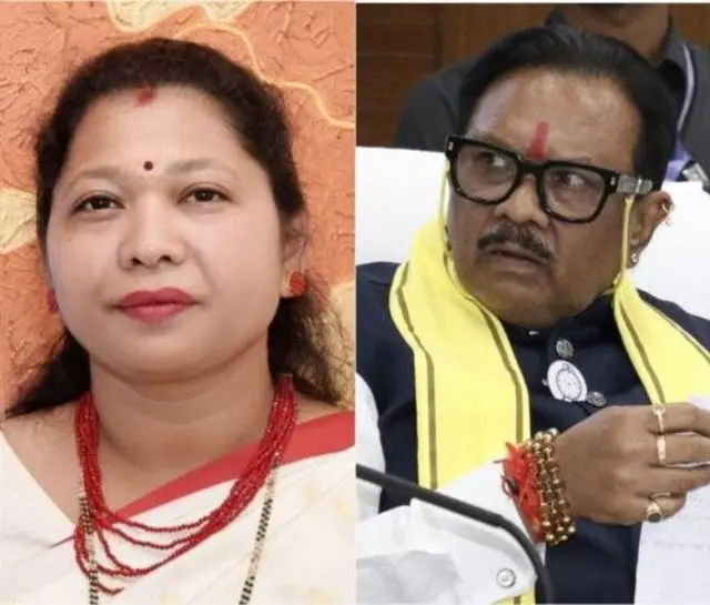 भाग्यश्री आत्राम आणि धर्मरावबाबा आत्राम