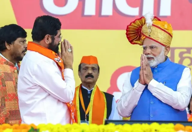 ఏక్నాథ్శిండే, ప్రధాని మోదీ