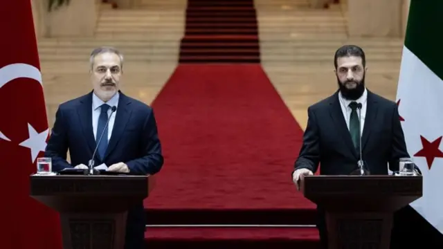 احمد الشرع او د ترکيې د بهرنيو چارو وزير