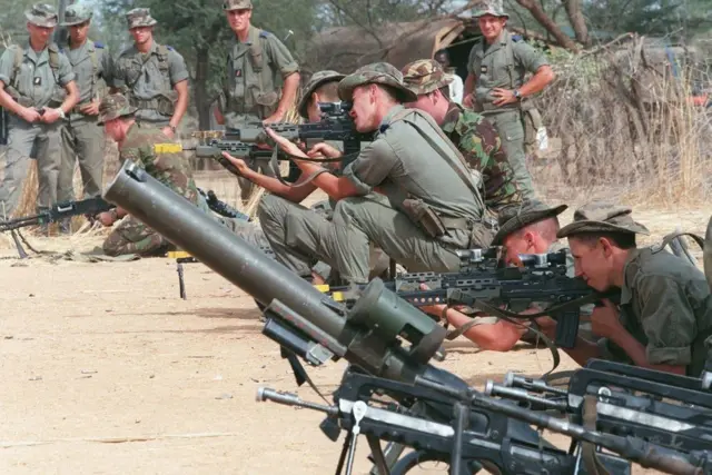 Des soldats français en exercice (images d'illustration).