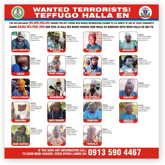 Wanted terrorists 