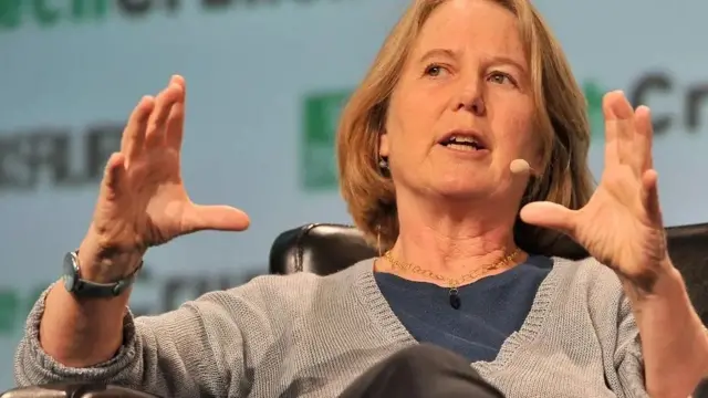 Top Google executive Diane Greene told staff on Friday there would be no renewal of the contract (file pic) 