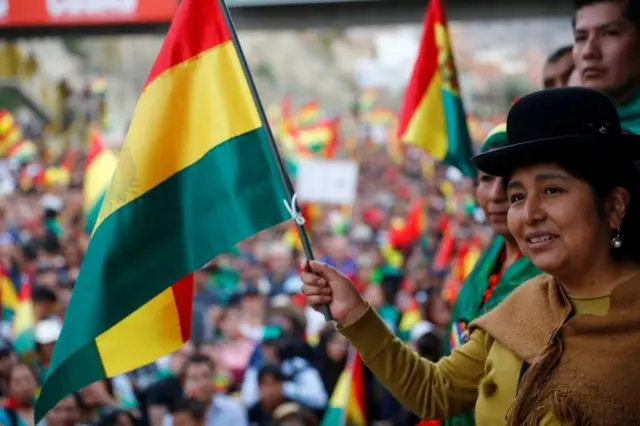 Protestos na Bolívia