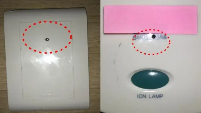 Dos ejemplos de cámaras ocultas.