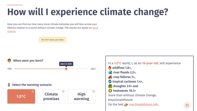 Simulação do My Climate Future
