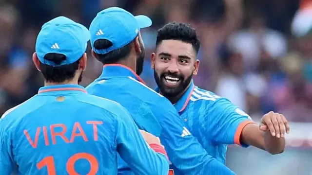 سراج، کوہلی اور کے ایل راہل