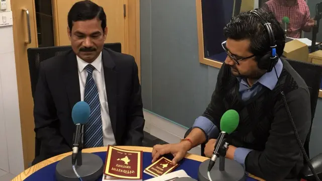 बीबीसी स्टूडियो में एस. के गौतम