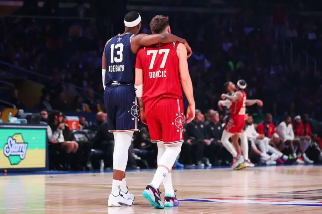 Adebayo ve Doncic, 2024 All Star maçında bir arada