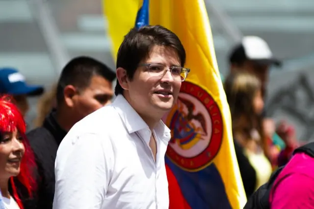 O senador Miguel Uribe