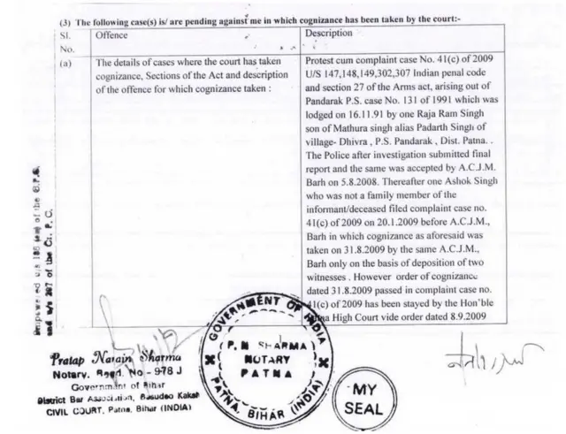 नीतीश कुमार का चुनावी हलफनमा