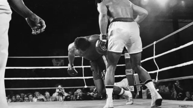 Muhammad Ali, an American professional boxer and activist