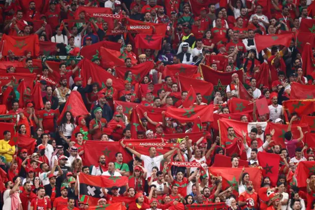 Deeggartoota Morookoo deeggarsa isaanii tapha Waancaa Addunyaarratti agarsiisaa turan