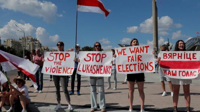 митинг оппозиции в Минске