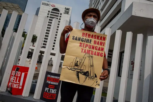 tambang, sangihe, demo