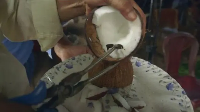 नारियल को निकालने का जुगाड़