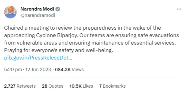 ਪੀਐਮ ਮੋਦੀ ਦਾ ਟਵੀਟ