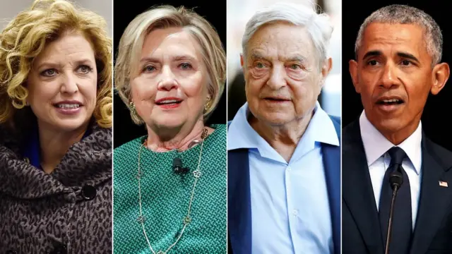 Soros no fue el único al que le enviaron paquetes explosivos, la congresista Debbie Wasserman, Hillary Clinton y Barack Obama también estaban entre los destinatarios de paquetes similares.