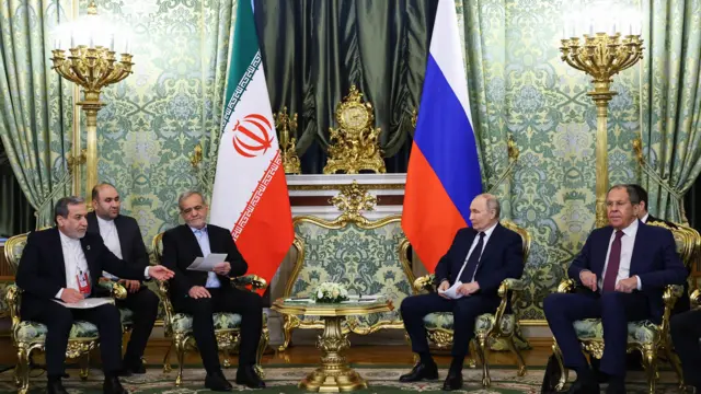 پزشکیان،‌ عراقچی و پوتین و لاوروف در کرملین 