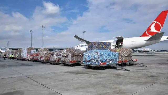 Türkiye'den Çin'e tıbbi yardım malzemesi gönderildi