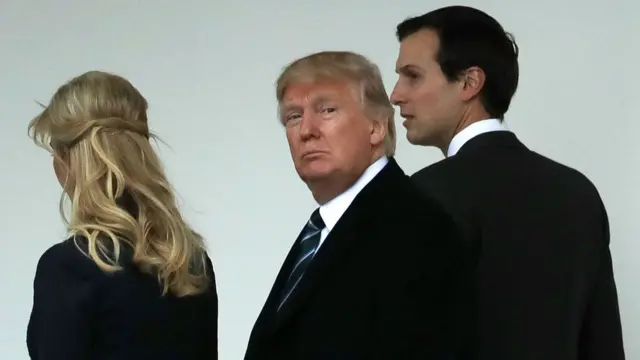 Иванка Трамп, Дональд Трамп и Джаред Кушнер