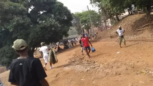 Ndị cọpa nọ n'ogige ndị NYSC n'Ọgwụ na-akwakọ ị la