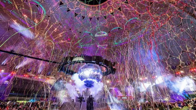 A view of Expo 2020 Dubai to mark New Year in Dubai, United Arab Emirates, January 1, 2022. Expo 2020/