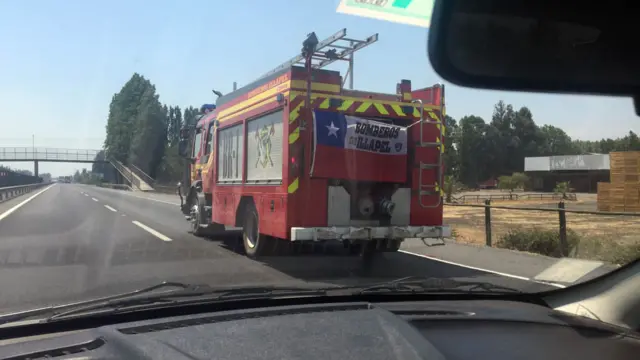 Bomberos chilenos