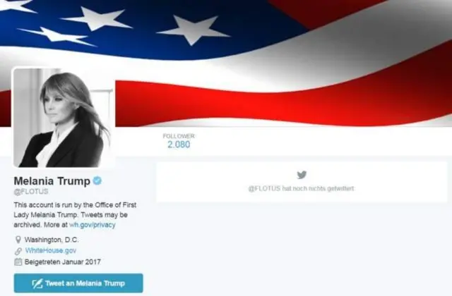 новый твиттер Мелании Трамп