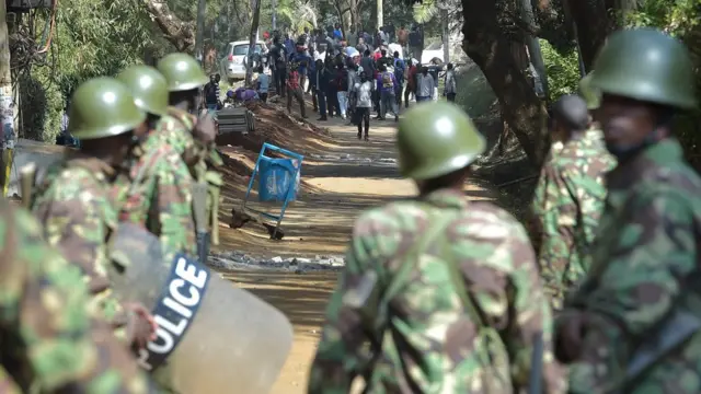 Igipolisi gihanganye n'abanyeshure bari mu myiyerekano ejo ku mugoroba