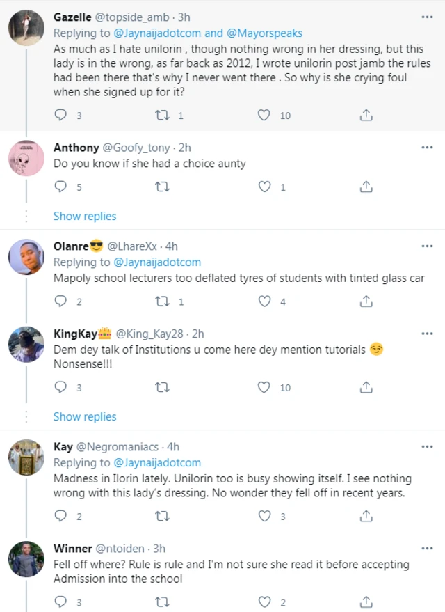 Unilorin Tweeps on dress code
