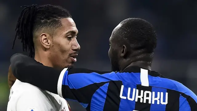 Chris Smalling and Romelu Lukaku