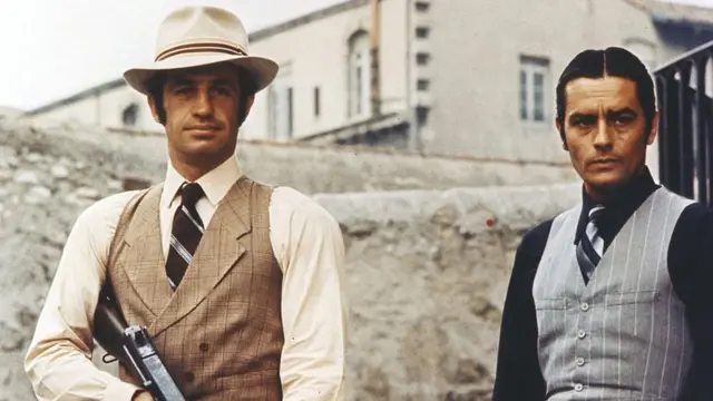 Съемки гангстерского фильма "Борсалино".