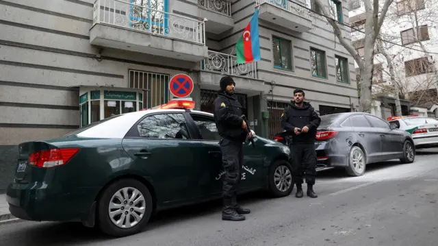 سفارت جمهوری آذربایجان پس از حمله مسلحانه در بهمن ۱۴۰۱