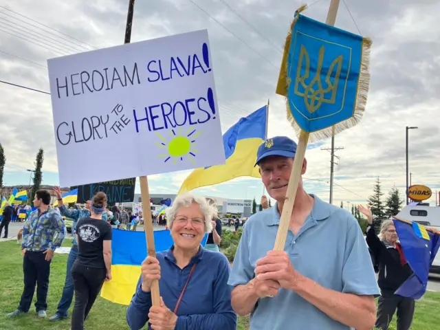 Мітинг на підтримку України в Анкоріджі