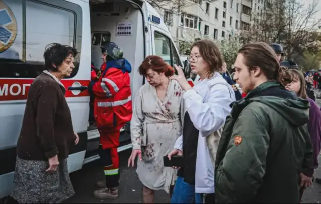 Igitero ca misire c'Uburusiya i Kharkiv mu gatondo ko kuri uno wa Gatanu Mweranda cahitanye umuntu umwe abandi bashika 87 barakomereka