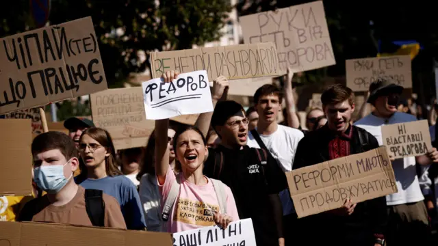 протестующие в Киеве