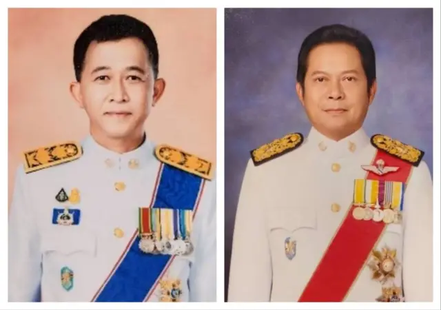 สราวุธ ทรงศิวิไล ว่าที่ตุลาการศาลรัฐธรรมนูญ (ซ้าย) กับ ณรงค์ กลั่นวารินทร์ ว่าที่ กกต. 