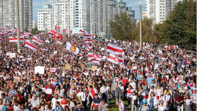 Демонстрация в Минске