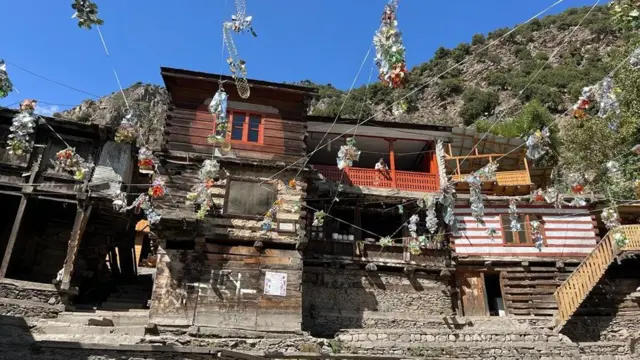 A traditional Kalash building 