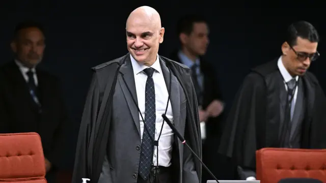 O ministro Alexandre de Moraes no Supremo. 