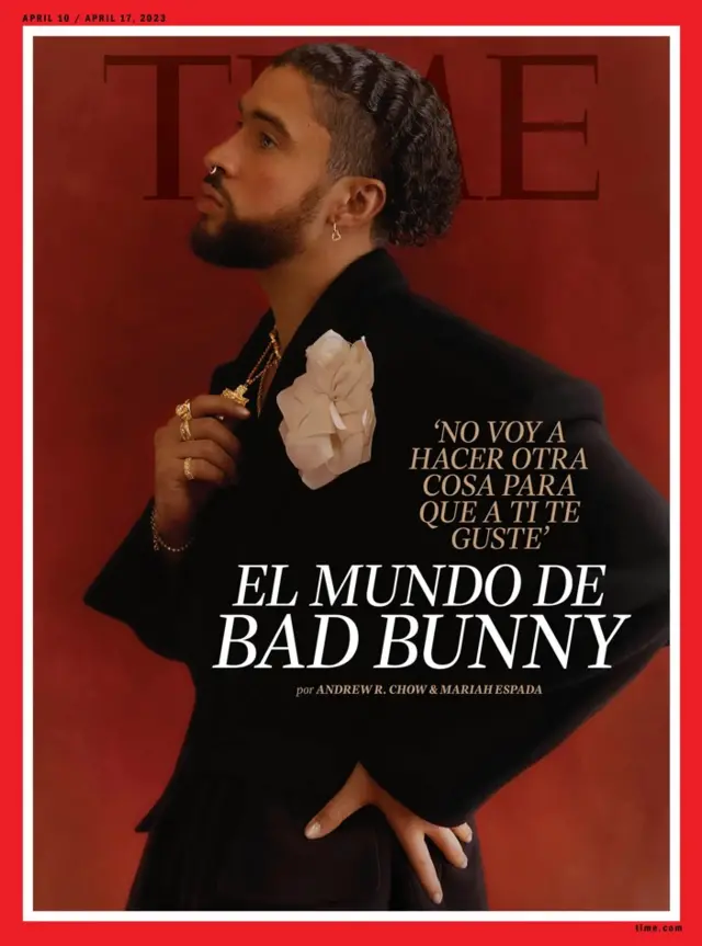 Portada de la revista Time con Bad Bunny